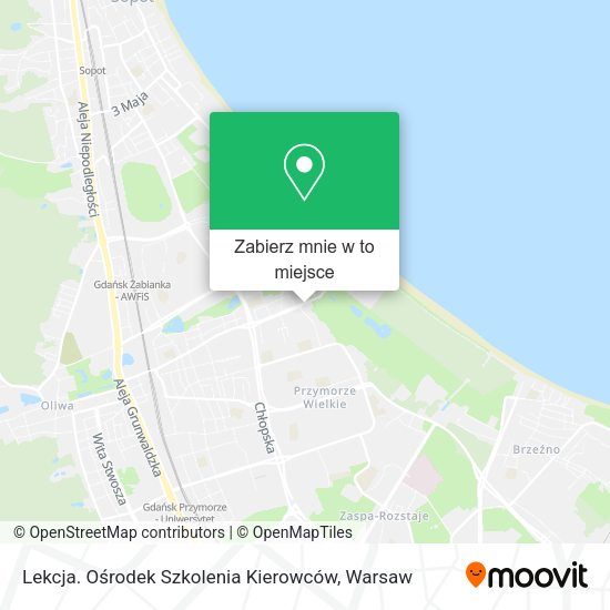 Mapa Lekcja. Ośrodek Szkolenia Kierowców