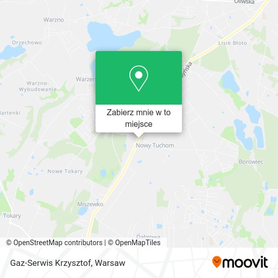 Mapa Gaz-Serwis Krzysztof