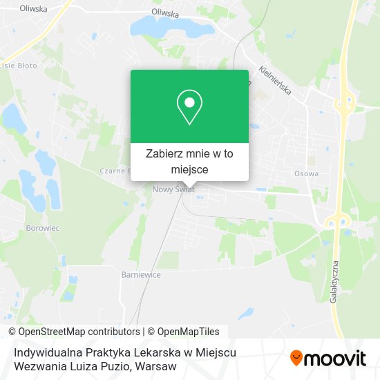 Mapa Indywidualna Praktyka Lekarska w Miejscu Wezwania Luiza Puzio