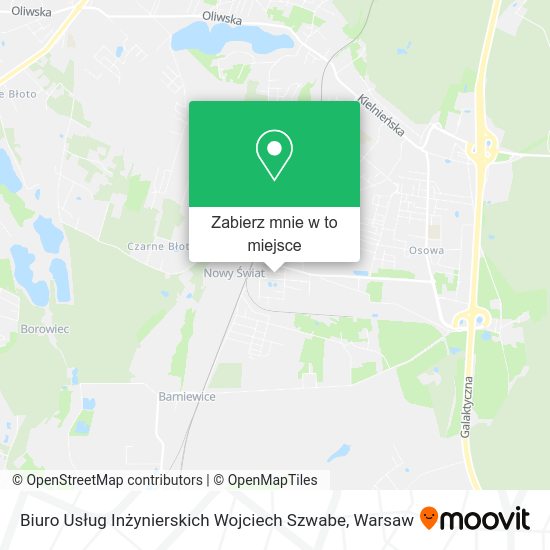 Mapa Biuro Usług Inżynierskich Wojciech Szwabe