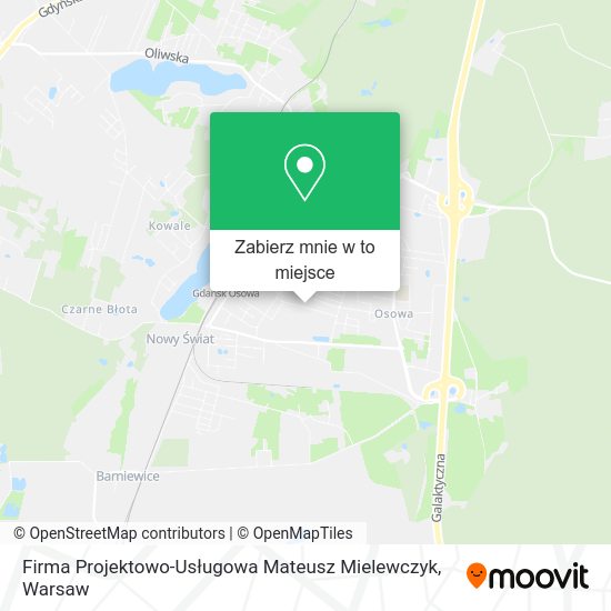 Mapa Firma Projektowo-Usługowa Mateusz Mielewczyk