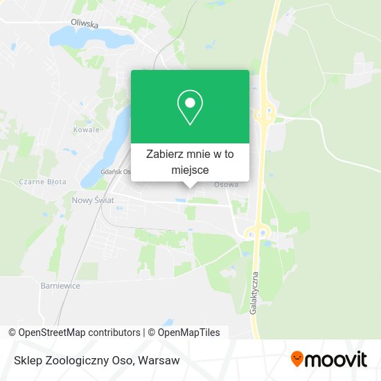 Mapa Sklep Zoologiczny Oso