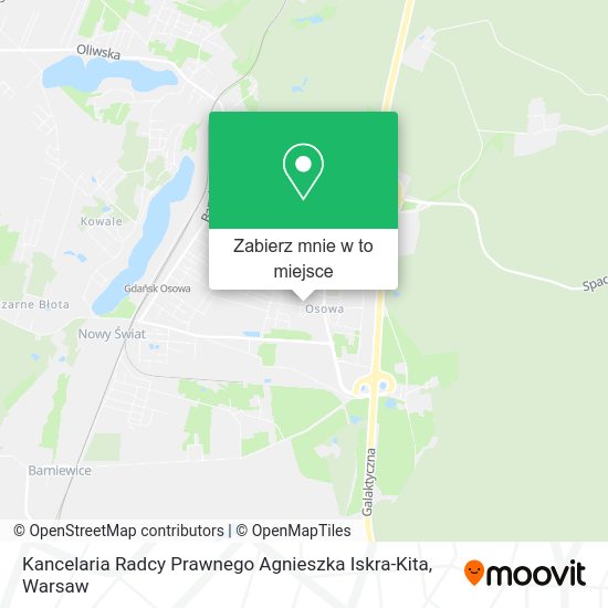 Mapa Kancelaria Radcy Prawnego Agnieszka Iskra-Kita