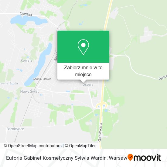 Mapa Euforia Gabinet Kosmetyczny Sylwia Wardin