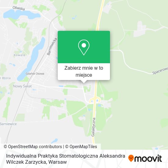 Mapa Indywidualna Praktyka Stomatologiczna Aleksandra Wilczek Zarzycka