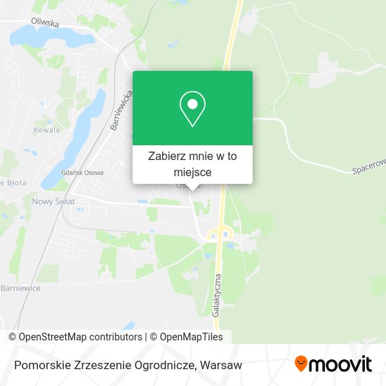 Mapa Pomorskie Zrzeszenie Ogrodnicze