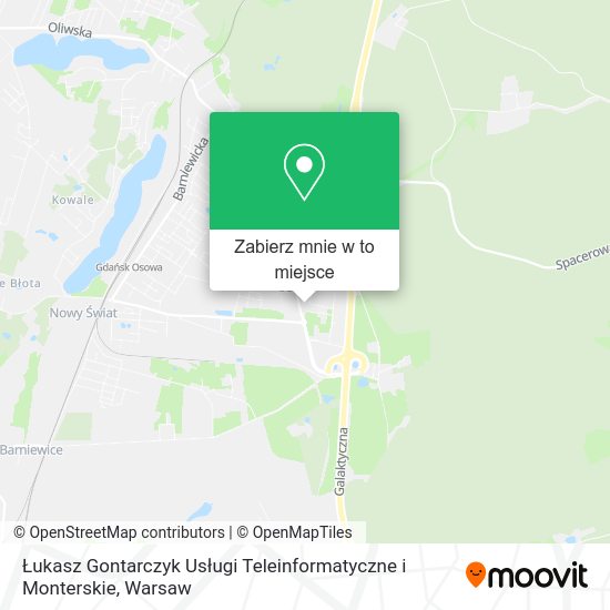 Mapa Łukasz Gontarczyk Usługi Teleinformatyczne i Monterskie