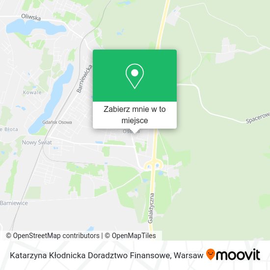 Mapa Katarzyna Kłodnicka Doradztwo Finansowe