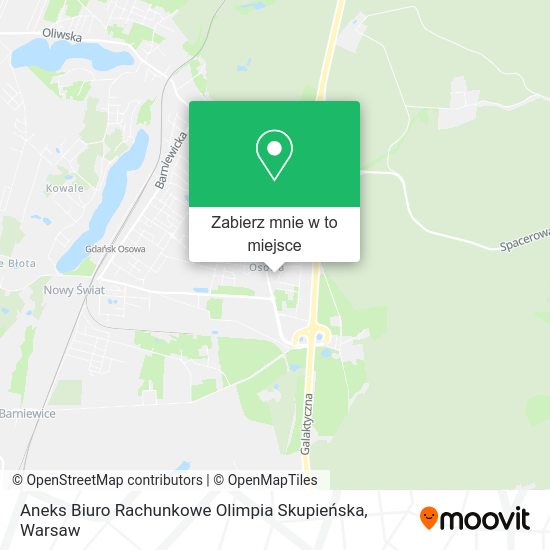 Mapa Aneks Biuro Rachunkowe Olimpia Skupieńska