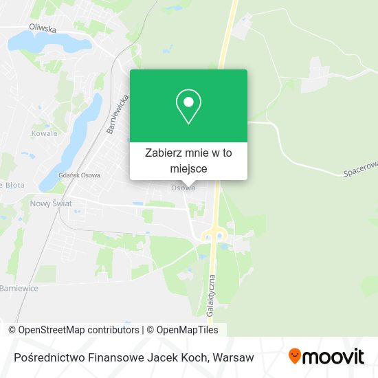 Mapa Pośrednictwo Finansowe Jacek Koch