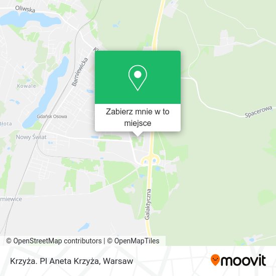 Mapa Krzyża. Pl Aneta Krzyża