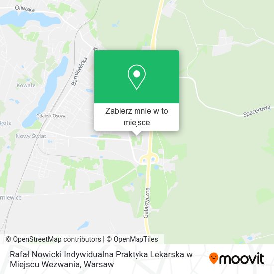 Mapa Rafał Nowicki Indywidualna Praktyka Lekarska w Miejscu Wezwania