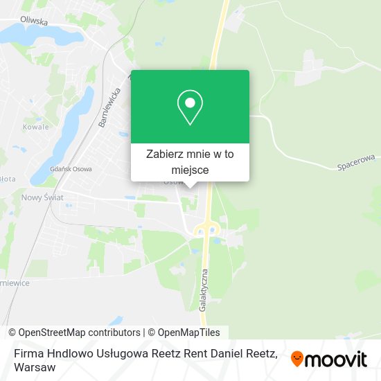 Mapa Firma Hndlowo Usługowa Reetz Rent Daniel Reetz