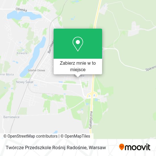 Mapa Twórcze Przedszkole Rośnij Radośnie