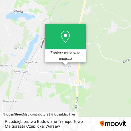 Mapa Przedsiębiorstwo Budowlane Transportowe Małgorzata Czaplicka