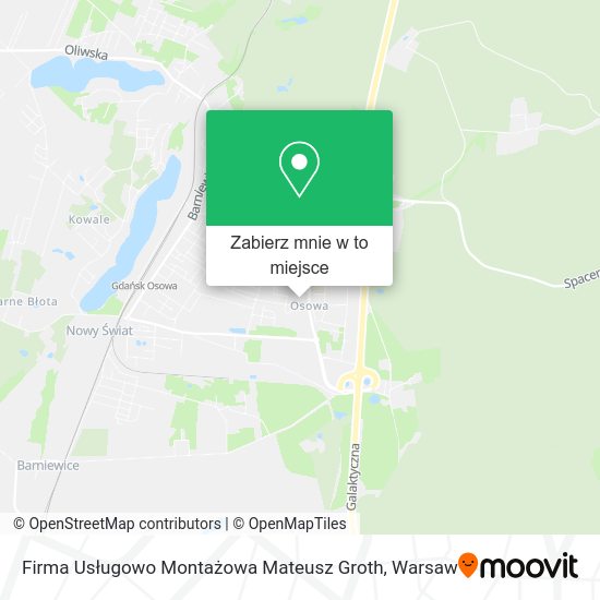 Mapa Firma Usługowo Montażowa Mateusz Groth