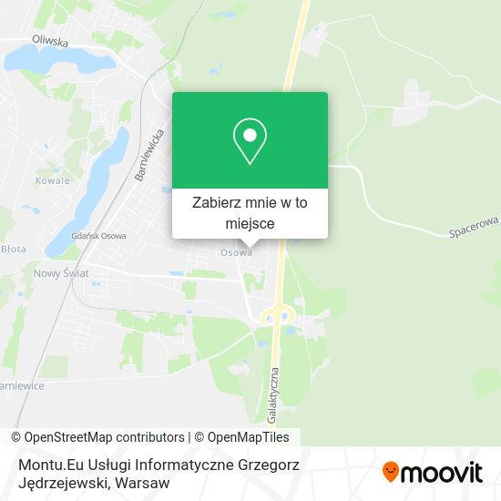 Mapa Montu.Eu Usługi Informatyczne Grzegorz Jędrzejewski