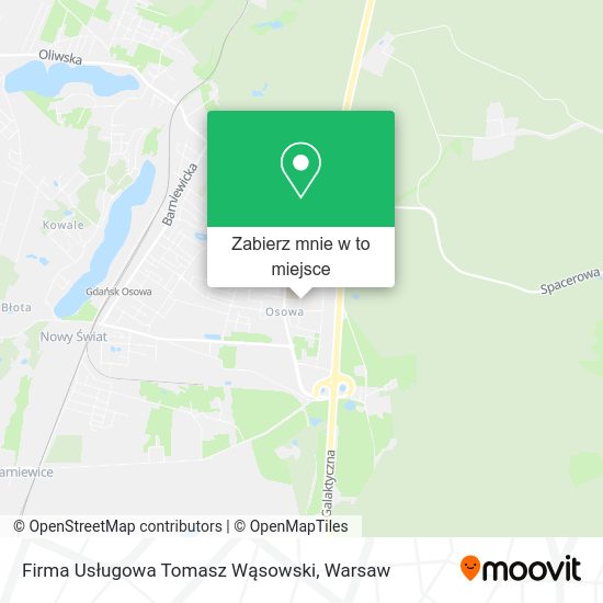 Mapa Firma Usługowa Tomasz Wąsowski