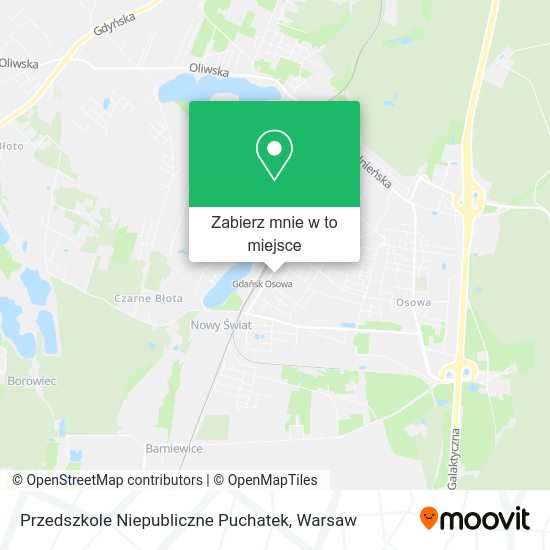 Mapa Przedszkole Niepubliczne Puchatek