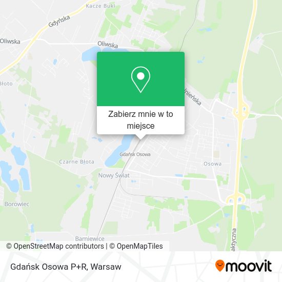 Mapa Gdańsk Osowa P+R