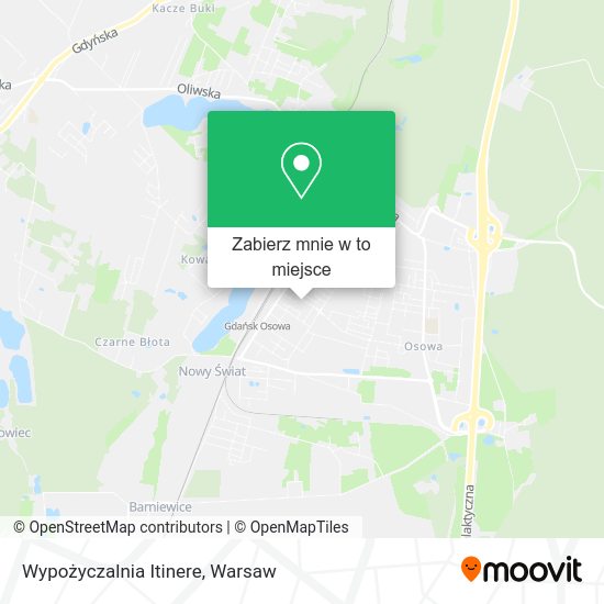 Mapa Wypożyczalnia Itinere