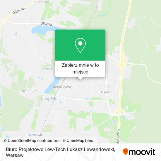 Mapa Biuro Projektowe Lew-Tech Łukasz Lewandowski