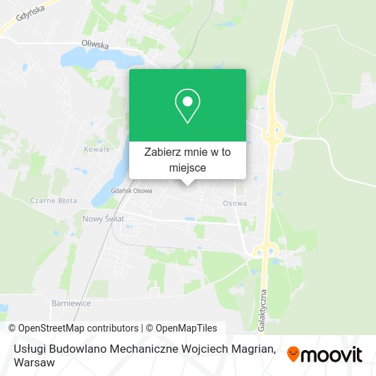 Mapa Usługi Budowlano Mechaniczne Wojciech Magrian