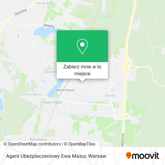 Mapa Agent Ubezpieczeniowy Ewa Mazur