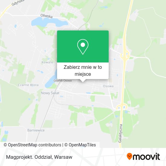 Mapa Magprojekt. Oddział