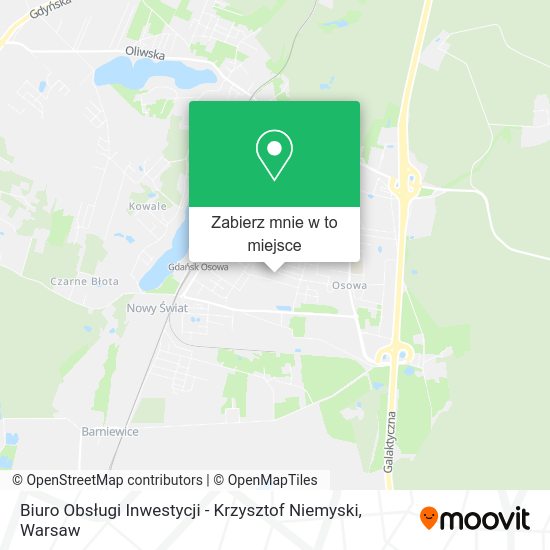 Mapa Biuro Obsługi Inwestycji - Krzysztof Niemyski