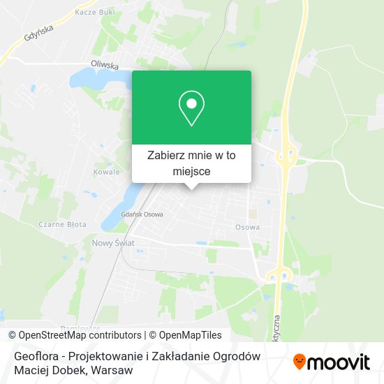 Mapa Geoflora - Projektowanie i Zakładanie Ogrodów Maciej Dobek