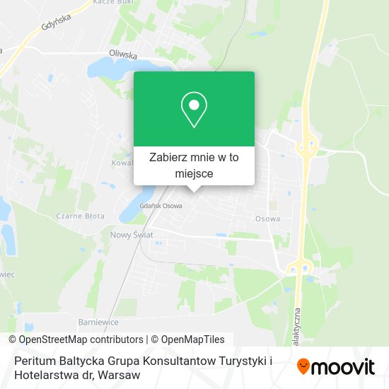 Mapa Peritum Baltycka Grupa Konsultantow Turystyki i Hotelarstwa dr