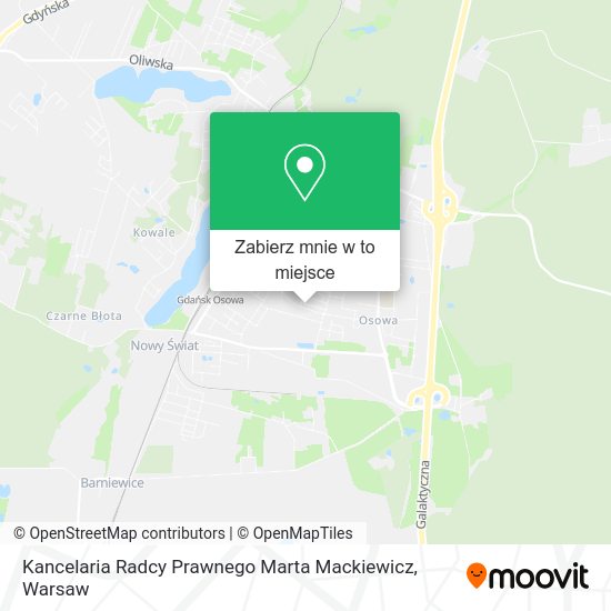 Mapa Kancelaria Radcy Prawnego Marta Mackiewicz