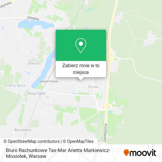 Mapa Biuro Rachunkowe Tax-Mar Anetta Markiewicz-Mosiołek