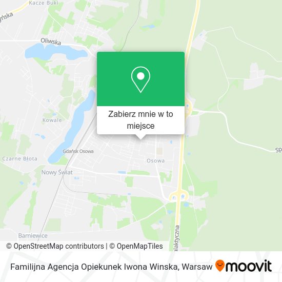 Mapa Familijna Agencja Opiekunek Iwona Winska