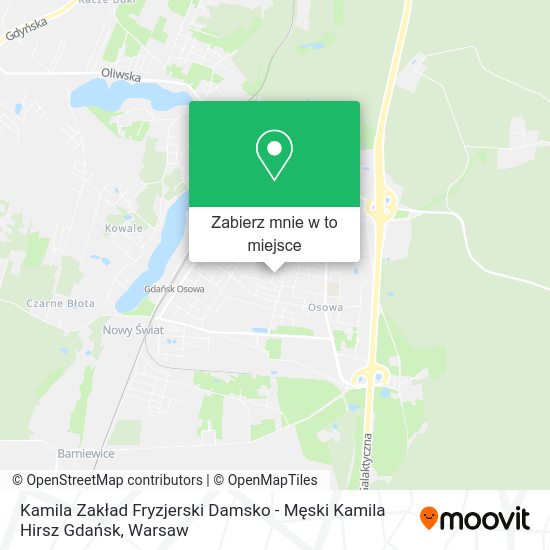 Mapa Kamila Zakład Fryzjerski Damsko - Męski Kamila Hirsz Gdańsk