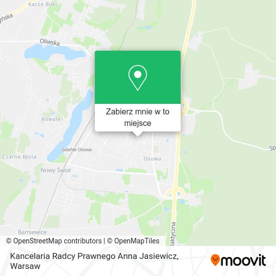 Mapa Kancelaria Radcy Prawnego Anna Jasiewicz