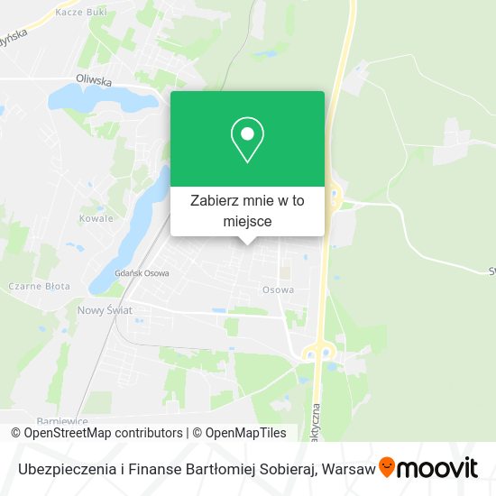 Mapa Ubezpieczenia i Finanse Bartłomiej Sobieraj