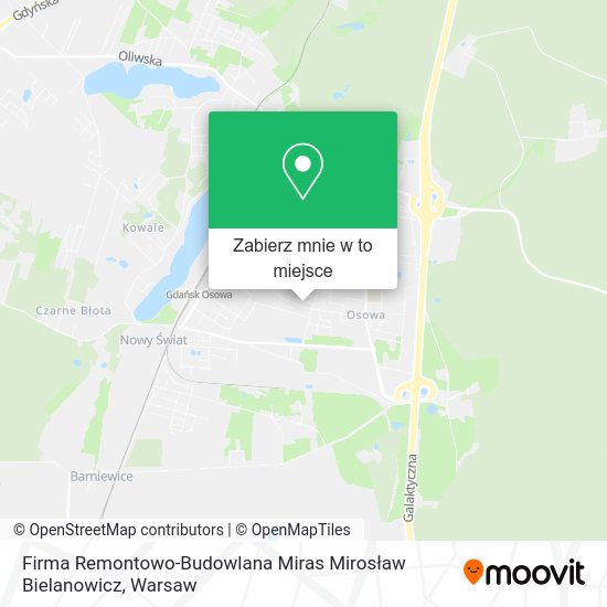 Mapa Firma Remontowo-Budowlana Miras Mirosław Bielanowicz