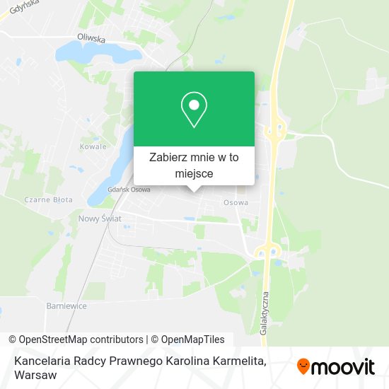 Mapa Kancelaria Radcy Prawnego Karolina Karmelita