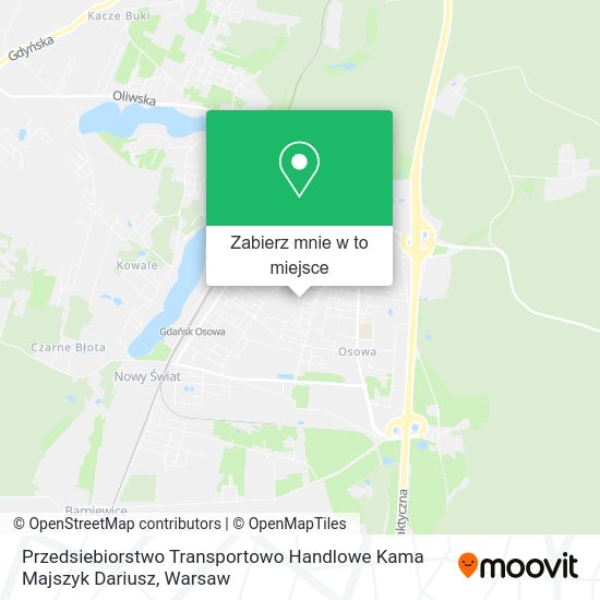 Mapa Przedsiebiorstwo Transportowo Handlowe Kama Majszyk Dariusz