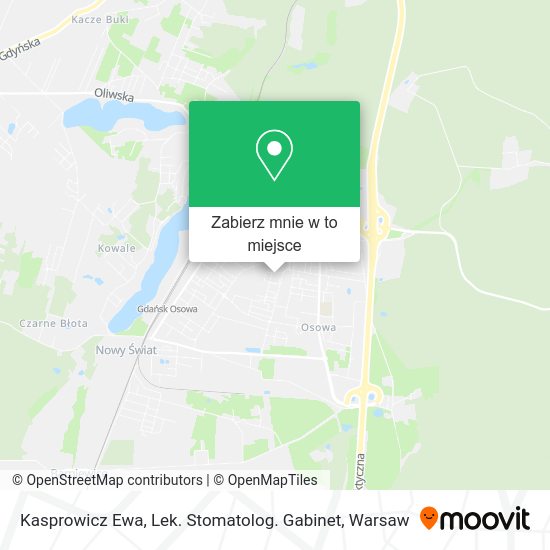 Mapa Kasprowicz Ewa, Lek. Stomatolog. Gabinet