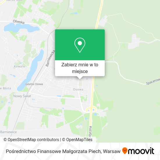 Mapa Pośrednictwo Finansowe Małgorzata Piech