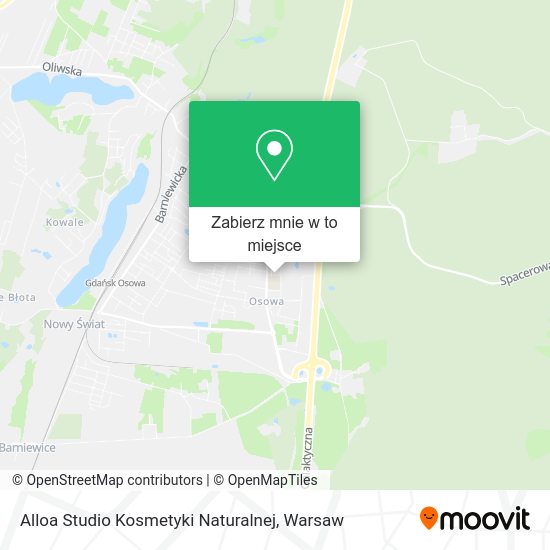 Mapa Alloa Studio Kosmetyki Naturalnej