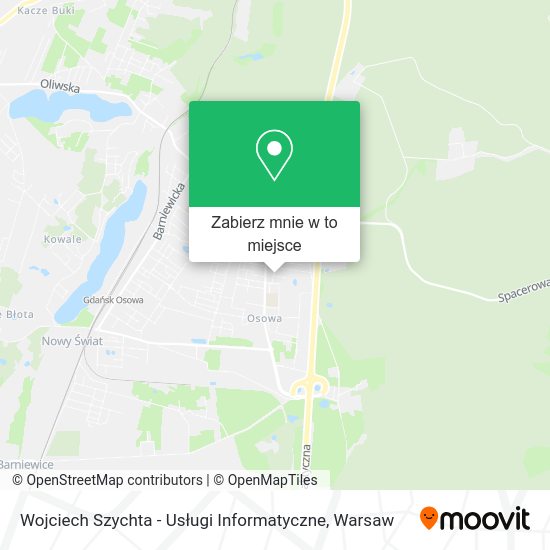 Mapa Wojciech Szychta - Usługi Informatyczne