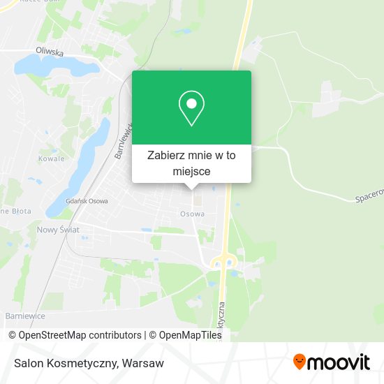 Mapa Salon Kosmetyczny