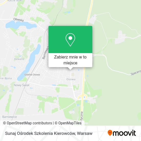 Mapa Sunaj Ośrodek Szkolenia Kierowców