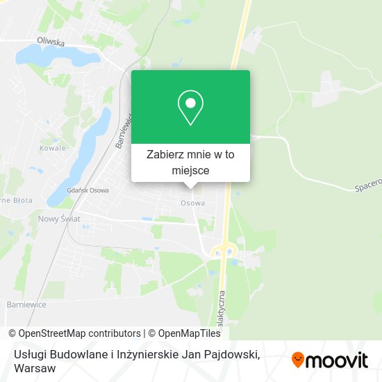 Mapa Usługi Budowlane i Inżynierskie Jan Pajdowski