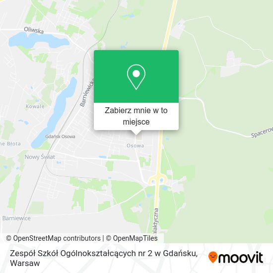 Mapa Zespół Szkół Ogólnokształcących nr 2 w Gdańsku