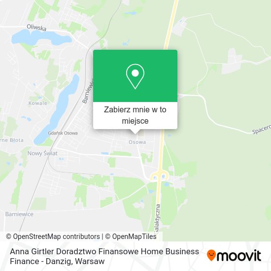 Mapa Anna Girtler Doradztwo Finansowe Home Business Finance - Danzig